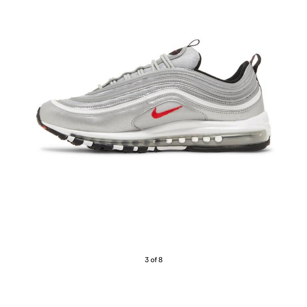 Men's Gray and Red Nike Sneakers